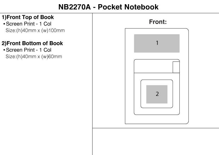Pocket Notebook (NB2270A) – Branded Notebooks
