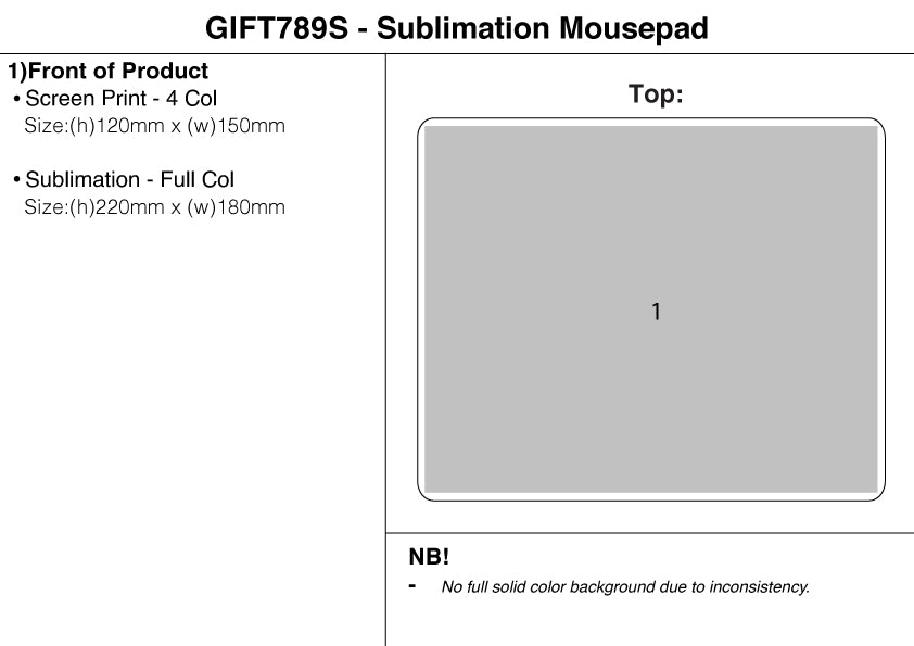 Sublimation Mousepad – Branded Desktop Accessories