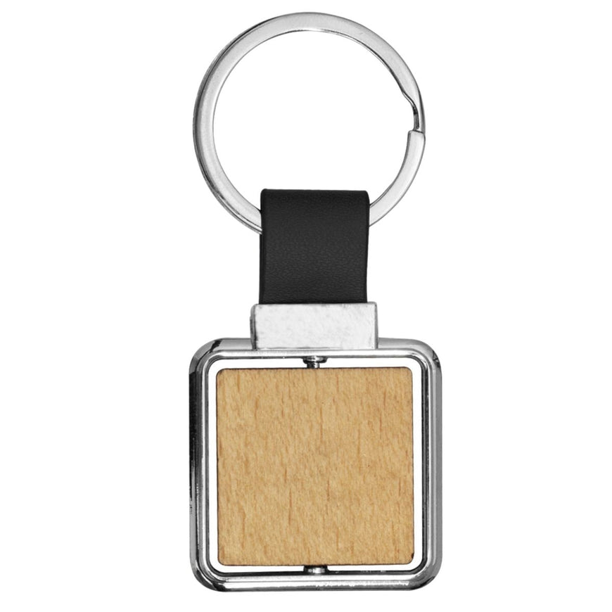 Gosto Metal & Wood Keyring – Branded Eco-Friendly