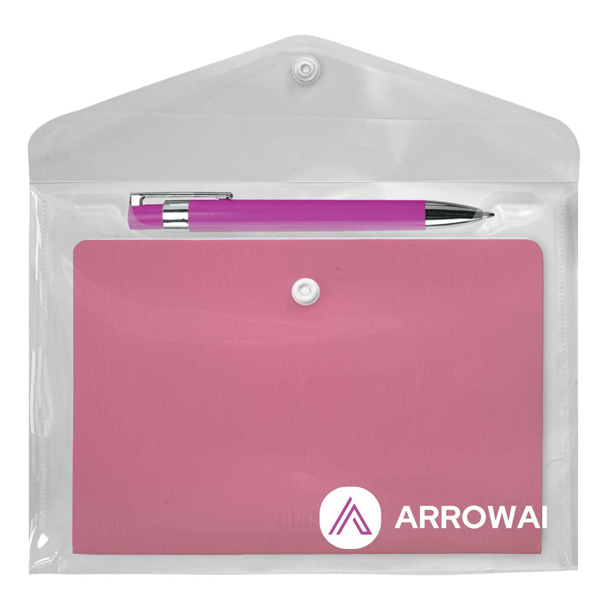 Scripted Style Notebook & Pen Set (NBSET25503) – Branded Gift Sets