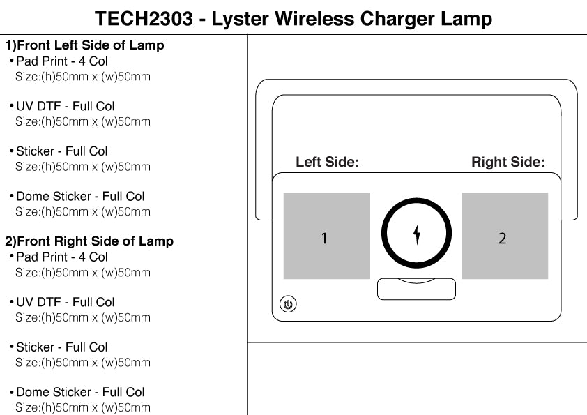 Lyster Wireless Charger Lamp – Branded Technology