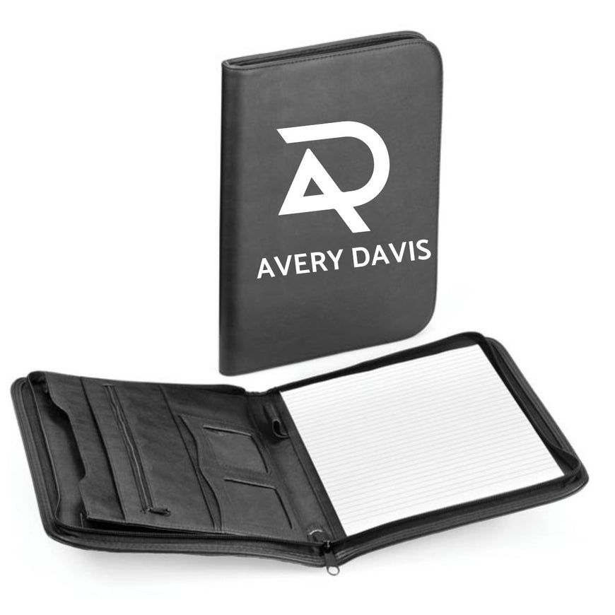 The Player Zip Around Folder+Pad – Branded Conference Folders