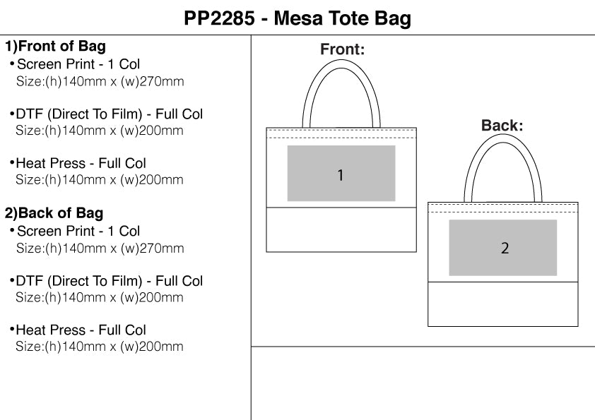 Mesa Tote Bag – Branded Tote Bags