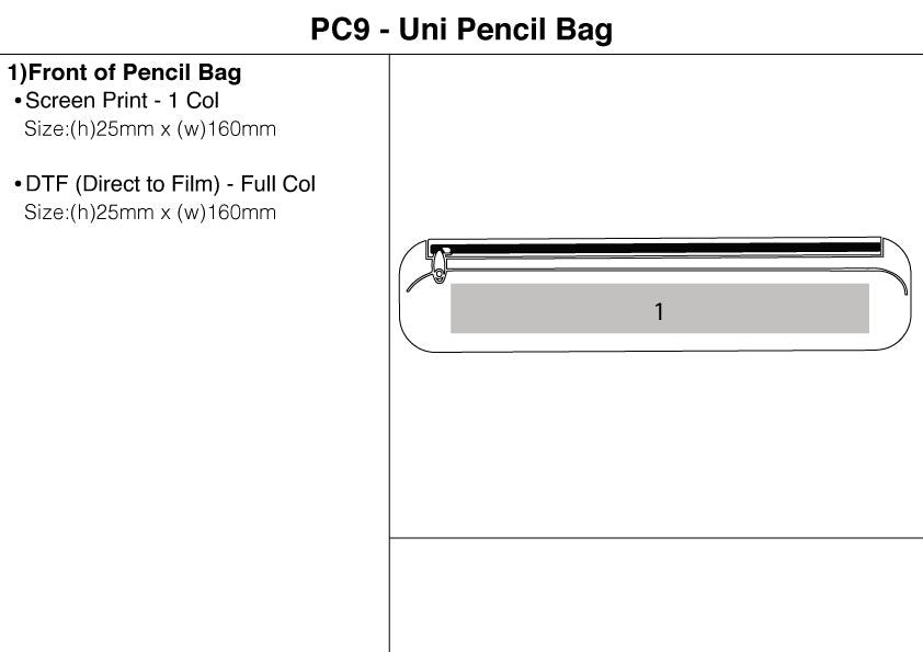 Uni Pencil Bag – Branded Stationery