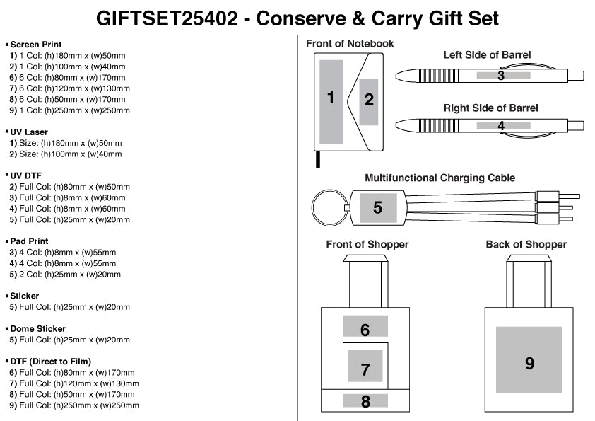 Conserve & Carry Gift Set – Branded Gift Sets