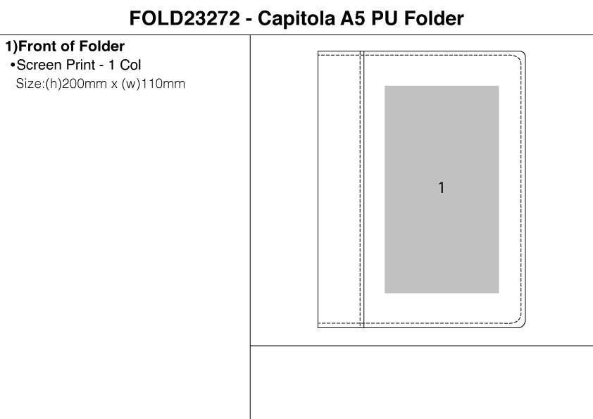 Capitola A5 PU Folder – Branded Conference Folders