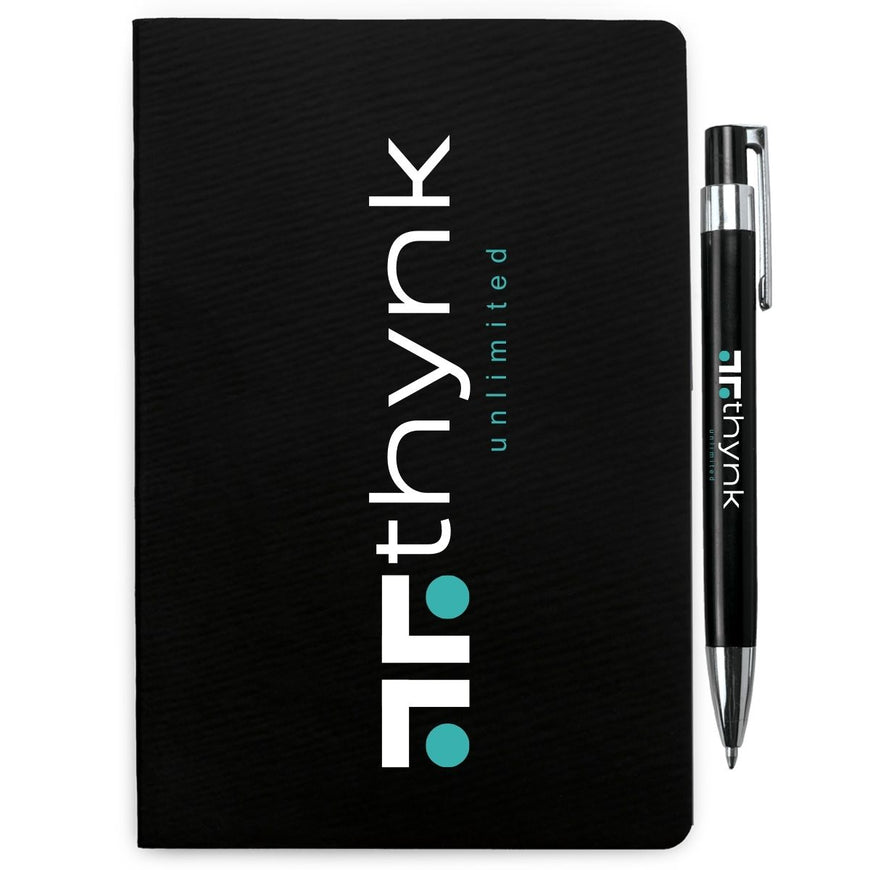 Scripted Style Notebook & Pen Set (NBSET25503) – Branded Gift Sets